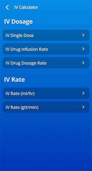 IV Calculator